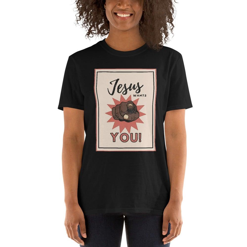 <strong>Jesus Wants You!</strong><br>Adult T-Shirt
