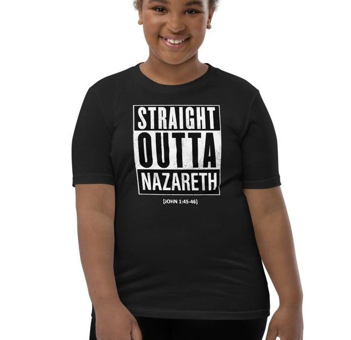 <strong>Straight Outta Nazareth</strong><br>Big Kids T-Shirt