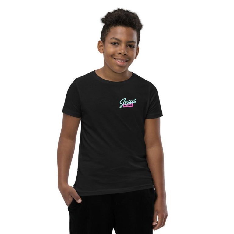 Jesus Rocks Big Kids T-Shirt