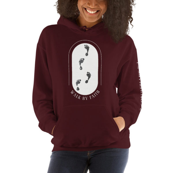 unisex-heavy-blend-hoodie-maroon-front-640da81157553.jpg Walk by Faith Adult Hoodie
