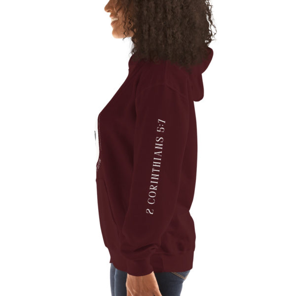 unisex-heavy-blend-hoodie-maroon-left-640da81157d70.jpg Walk by Faith Adult Hoodie
