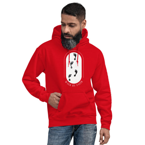 unisex-heavy-blend-hoodie-red-front-640da8115625a.jpg Walk by Faith Adult Hoodie